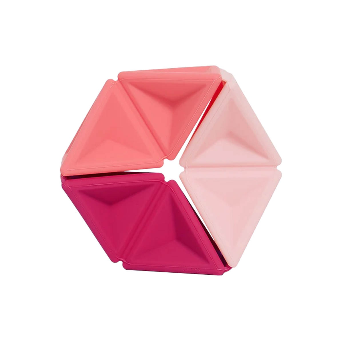 Speks pivot silicone flexagon fidget toy pink